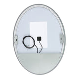 Safavieh Nolan, 24 Inch, White, Aluminum Led Mirror White Metal LMR1005A