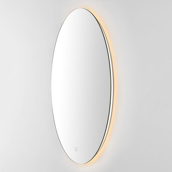 Safavieh Nolan, 24 Inch, White, Aluminum Led Mirror White Metal LMR1005A