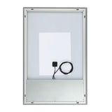 Safavieh Jed, 24 Inch, Silver, Aluminum Led Mirror  Silver  Metal LMR1006A