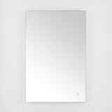 Jed, 24 Inch, Silver, Aluminum Led Mirror