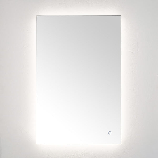 Safavieh Jed, 24 Inch, Silver, Aluminum Led Mirror  Silver  Metal LMR1006A