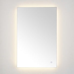 Safavieh Jed, 24 Inch, Silver, Aluminum Led Mirror  Silver  Metal LMR1006A