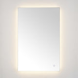 Safavieh Jed, 24 Inch, Silver, Aluminum Led Mirror  Silver  Metal LMR1006A