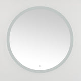 Whit, 36 Inch, Silver/White, Aluminum Led Mirror