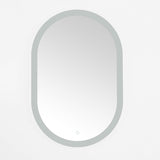 Safavieh Wes, 24 Inch, Silver/White, Aluminum Led Mirror  Silver  / White Metal LMR1009A