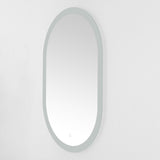 Safavieh Wes, 24 Inch, Silver/White, Aluminum Led Mirror  Silver  / White Metal LMR1009A