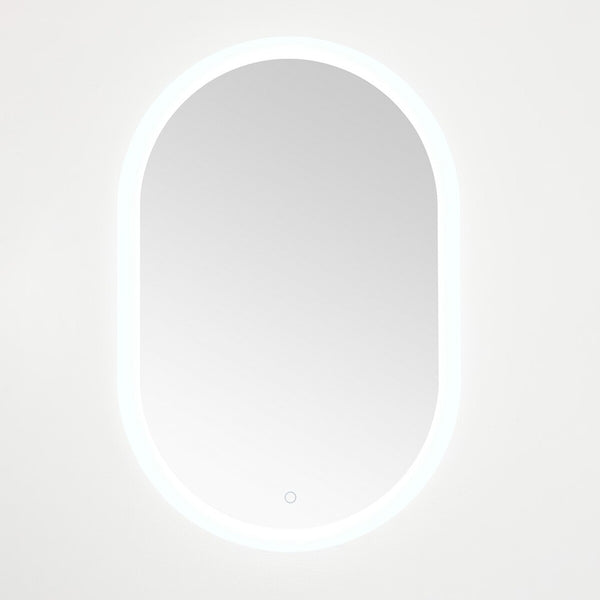 Safavieh Wes, 24 Inch, Silver/White, Aluminum Led Mirror  Silver  / White Metal LMR1009A