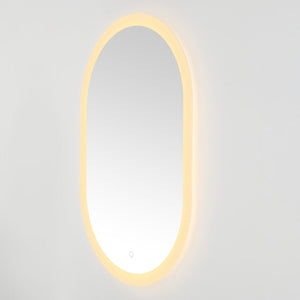 Safavieh Wes, 24 Inch, Silver/White, Aluminum Led Mirror  Silver  / White Metal LMR1009A