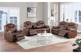 Porter Designs Dorado Transitional Reclining Sofa Brown 03-201C-01-9731