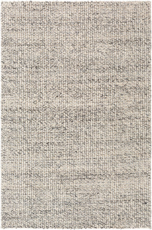 Lucerne LNE-1001 Modern Wool, Polyester Rug LNE1001-81013 Charcoal, Ivory 60% Wool, 40% Polyester 8'10" x 13'