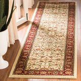 Lyndhurst Lnh212  Power Loomed Polypropylene Pile Rug Ivory / Red