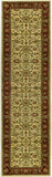 Lyndhurst Lnh212  Power Loomed Polypropylene Pile Rug Ivory / Red