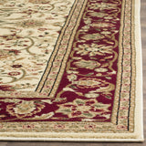 Lyndhurst Lnh212  Power Loomed Polypropylene Pile Rug Ivory / Red