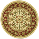 Lyndhurst Lnh212  Power Loomed Polypropylene Pile Rug Ivory / Red