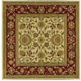 Lyndhurst Lnh212  Power Loomed Polypropylene Pile Rug Ivory / Red