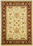 Lyndhurst Lnh212  Power Loomed Polypropylene Pile Rug Ivory / Red