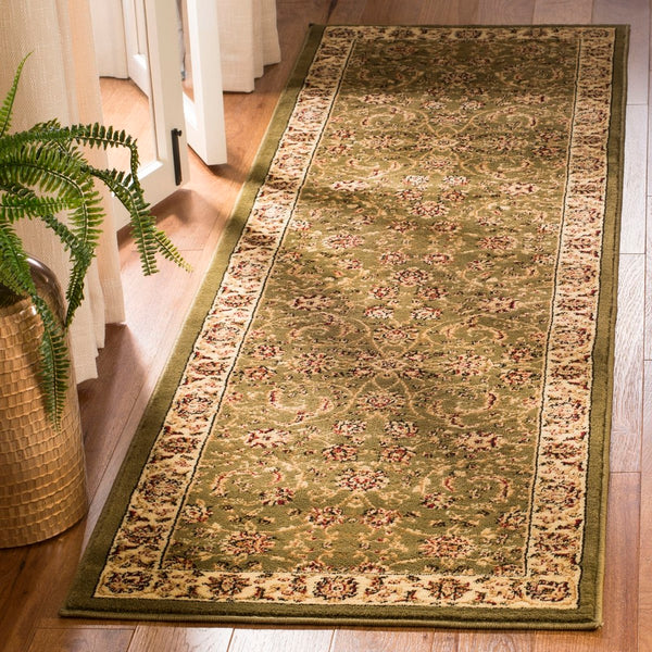 Lyndhurst Lnh219  Power Loomed Polypropylene Pile Rug Sage / Ivory