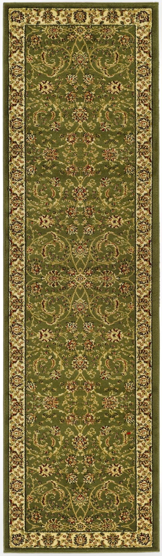 Lyndhurst Lnh219  Power Loomed Polypropylene Pile Rug Sage / Ivory