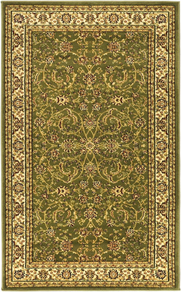 Lyndhurst Lnh219  Power Loomed Polypropylene Pile Rug Sage / Ivory