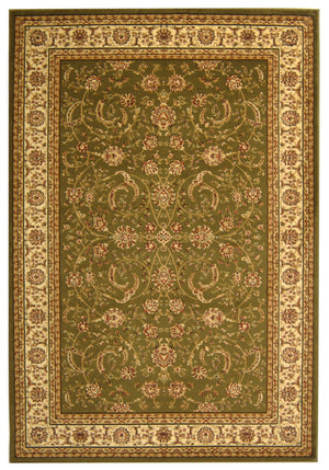 Lyndhurst Lnh219  Power Loomed Polypropylene Pile Rug Sage / Ivory