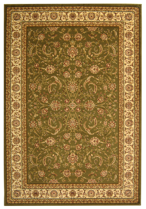 Lyndhurst Lnh219  Power Loomed Polypropylene Pile Rug Sage / Ivory