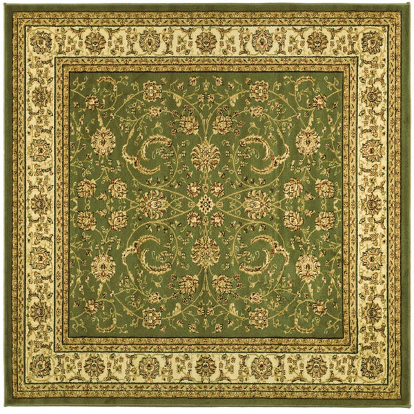 Lyndhurst Lnh219  Power Loomed Polypropylene Pile Rug Sage / Ivory