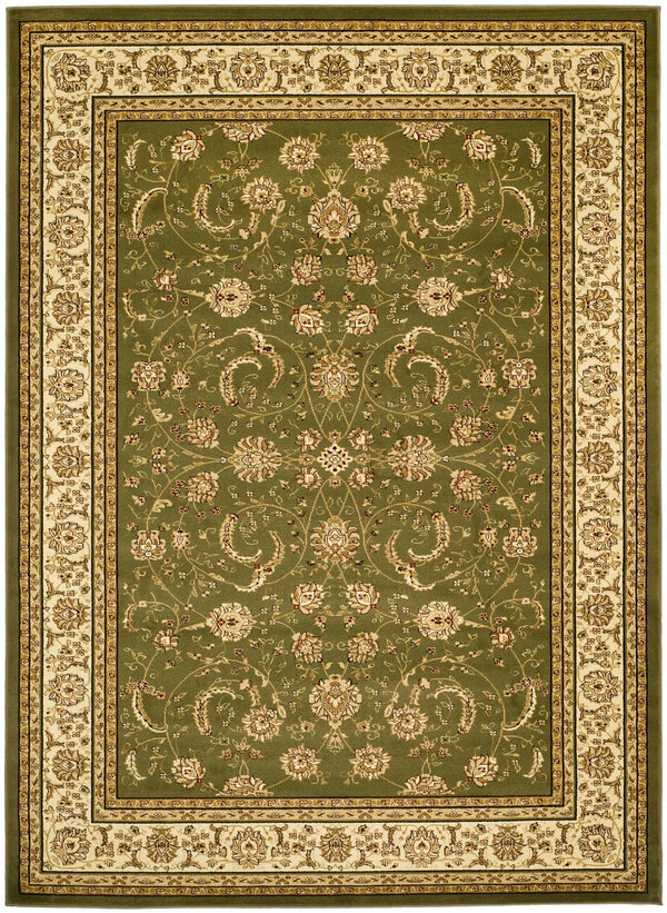 Lyndhurst Lnh219  Power Loomed Polypropylene Pile Rug Sage / Ivory