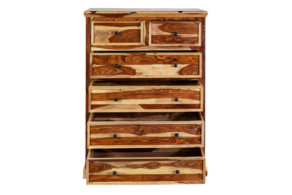 Porter Designs Taos Solid Sheesham Wood Natural Chest Natural 04-196-03-9048N