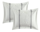 Veronica White Queen 3 Piece Duvet Set