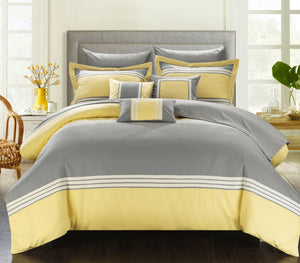 Falcon Yellow King 10 Piece Comforter Set