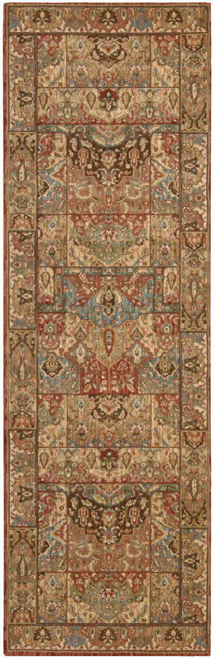 Nourison Living Treasures LI02 Persian Machine Made Loomed Indoor only Area Rug Multicolor 2'6" x 8' 99446668486