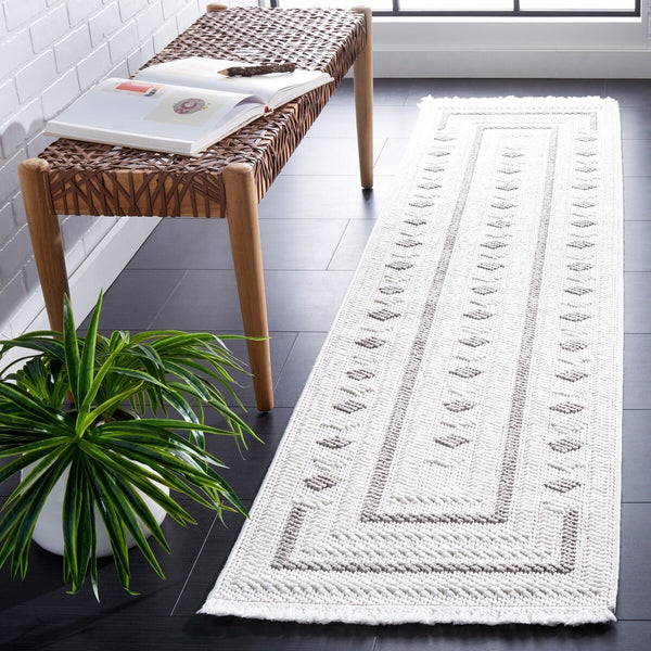 Safavieh Lotus 104 Transitional Power Loomed Rug Ivory / Grey LOT104A-9