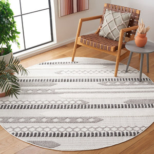 Safavieh Lotus 107 Transitional Power Loomed Rug Ivory / Dark Grey LOT107A-9
