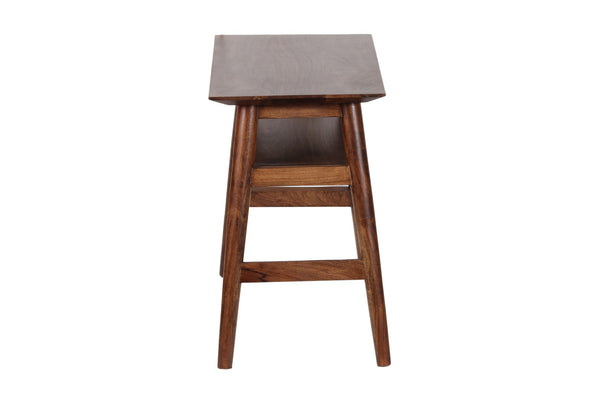 Porter Designs Portola Solid Acacia Wood Transitional End Table Brown 05-108-15-2024
