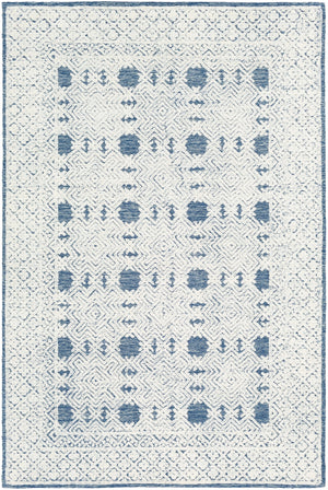 Louvre LOU-2300 Traditional Wool Rug LOU2300-912 Navy, Cream, Ice Blue 100% Wool 9' x 12'