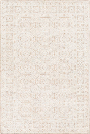 Louvre LOU-2301 Traditional Wool Rug LOU2301-912 Khaki, Cream 100% Wool 9' x 12'