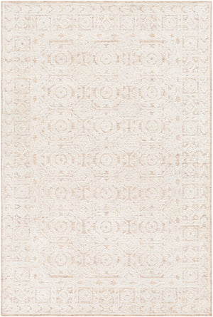 Louvre LOU-2301 Traditional Wool Rug LOU2301-912 Khaki, Cream 100% Wool 9' x 12'