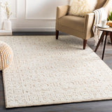 Louvre LOU-2301 Traditional Wool Rug LOU2301-912 Khaki, Cream 100% Wool 9' x 12'