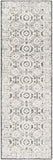 Louvre LOU-2303 Traditional Wool Rug LOU2303-268 Black, Ivory, Cream 100% Wool 2'6" x 8'