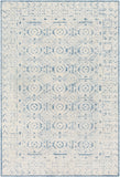 Louvre LOU-2304 Traditional Wool Rug LOU2304-912 Navy, Ice Blue, Cream 100% Wool 9' x 12'