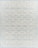 Louvre LOU-2304 Traditional Wool Rug LOU2304-810 Navy, Ice Blue, Cream 100% Wool 8' x 10'