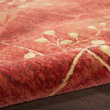 Nourison Somerset ST74 Rustic Machine Made Power-loomed Indoor Area Rug Flame 7'9" x 10'10" 99446048035