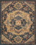 Nourison Nourison 2020 NR206 Persian Machine Made Loomed Indoor Area Rug Midnight 8' x 10'6" 99446358905
