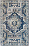 Nolan Distressed Power Loomed Rug - Vintage Kazak Design, Easy-Care, Indoor/Outdoor, Pet Friendly