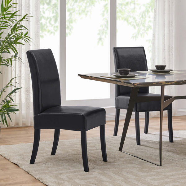 Valencia Bonded Leather Dining Chair Set of 2 - Stylish, Modern Design for Any Dining Room Decor