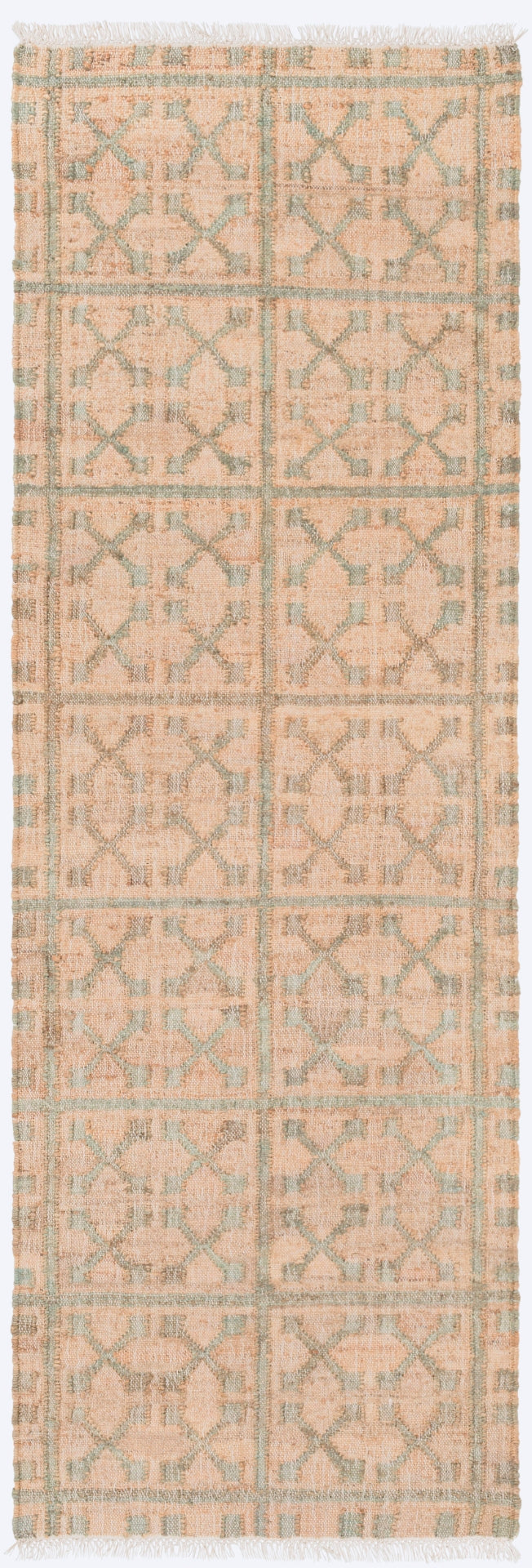 Laural LRL-6014 Cottage Jute Rug LRL6014-913 Khaki, Sage, Cream 100% Jute 9' x 13'