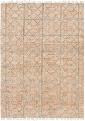 Laural LRL-6014 Cottage Jute Rug LRL6014-913 Khaki, Sage, Cream 100% Jute 9' x 13'