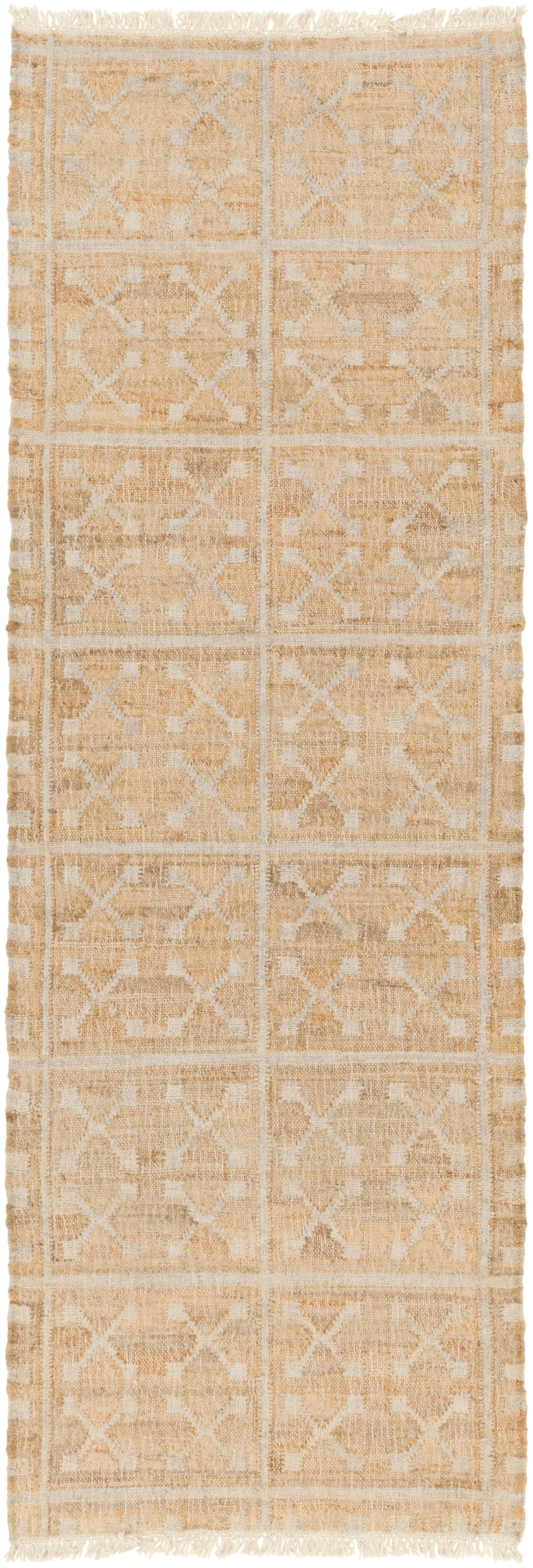Laural LRL-6016 Cottage Jute Rug LRL6016-913 Khaki, Ivory, Cream 100% Jute 9' x 13'