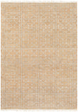 Laural LRL-6016 Cottage Jute Rug LRL6016-913 Khaki, Ivory, Cream 100% Jute 9' x 13'