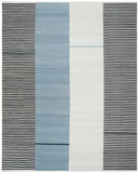 Safavieh Aryn Stripe Flat Weave Wool Rug Slate Wool LRL7310C-9